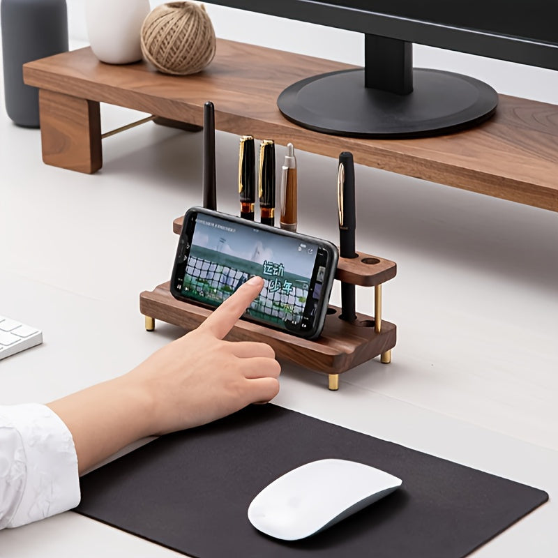 Organizador de escritorio WalnutCraft: elegante y funcional, todo en uno