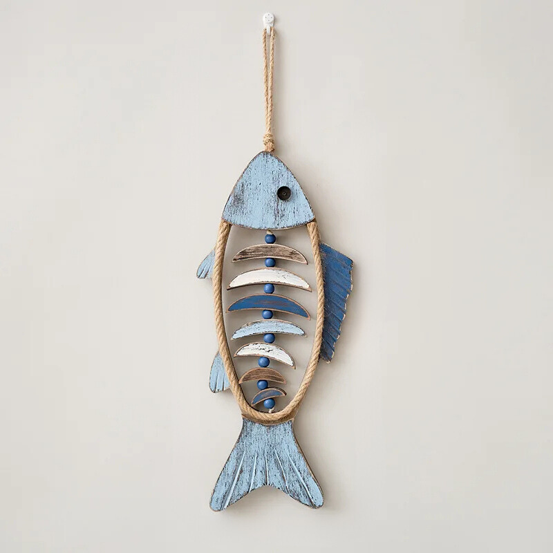 Dekorativer Fisch-Wandanhänger im maritimen Stil