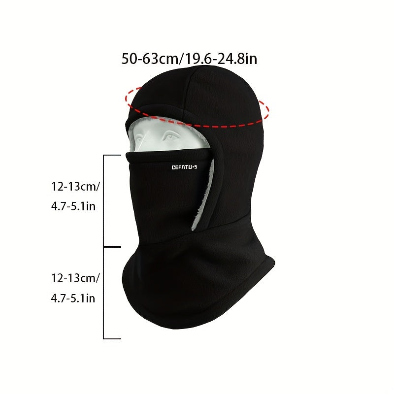 Herren Winter Sturmhaube mit Gesichtsschutz