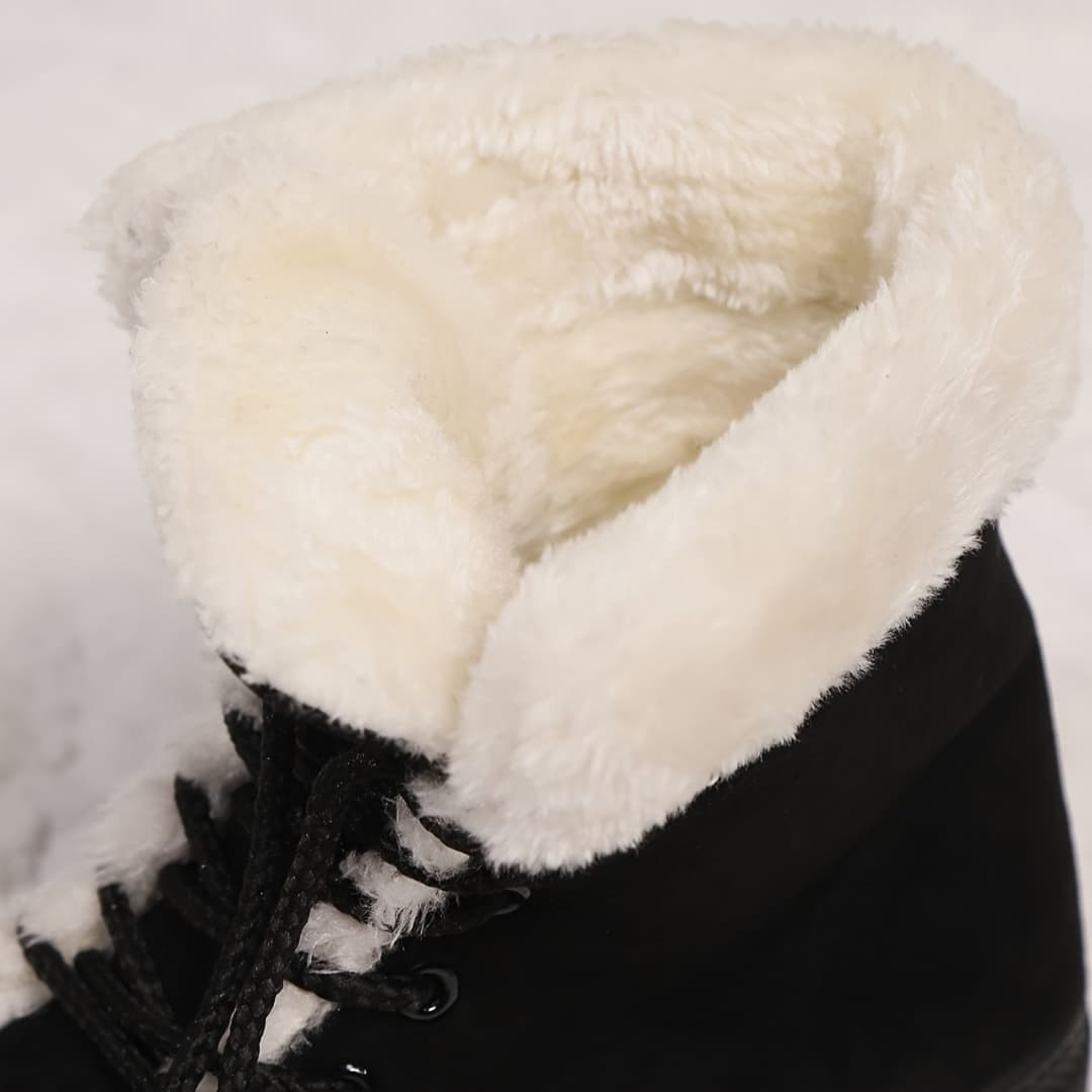 Gefütterte Damen Winterstiefel mit Schnürung