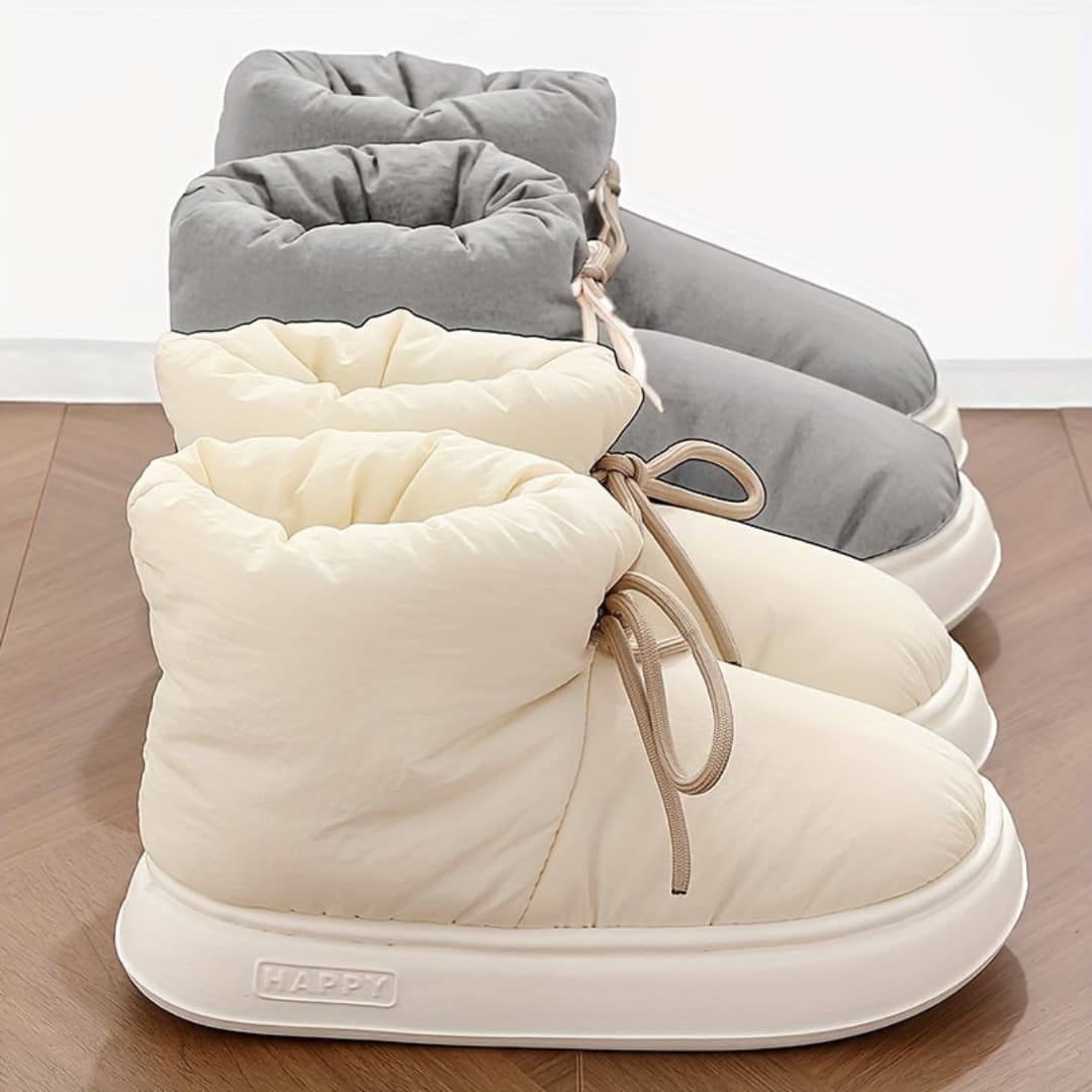 Zapatillas de invierno cálidas con cobertura de los tobillos