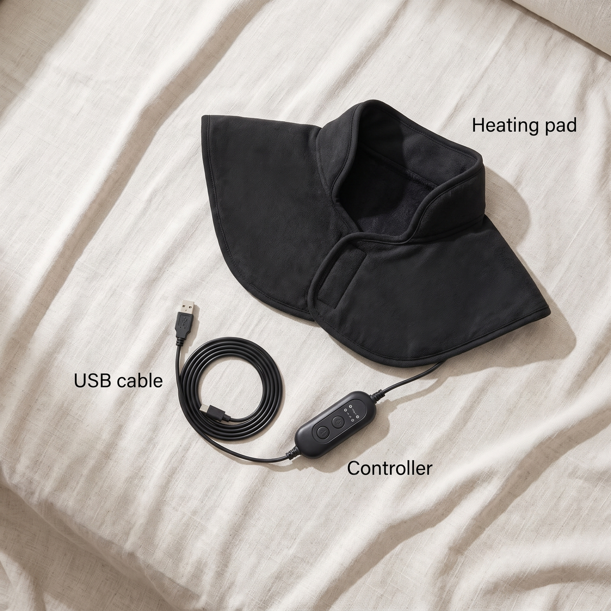 Beheizbares Schulter- und Nackenpolster mit USB