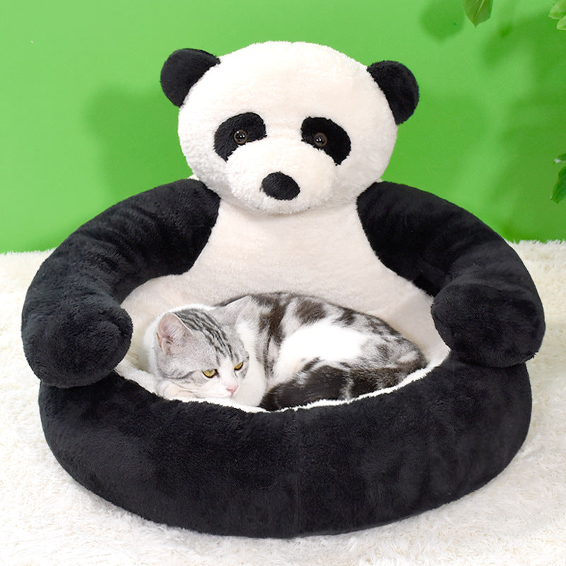 Plüsch-Tierbett im Bären-Design