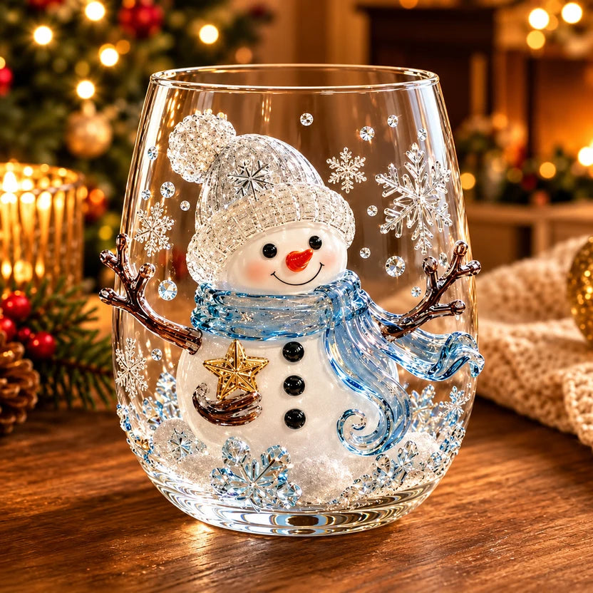 Festliche Weihnachtsglastasse