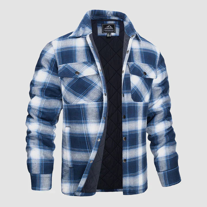 Camisa de franela forrada: cálida y duradera.