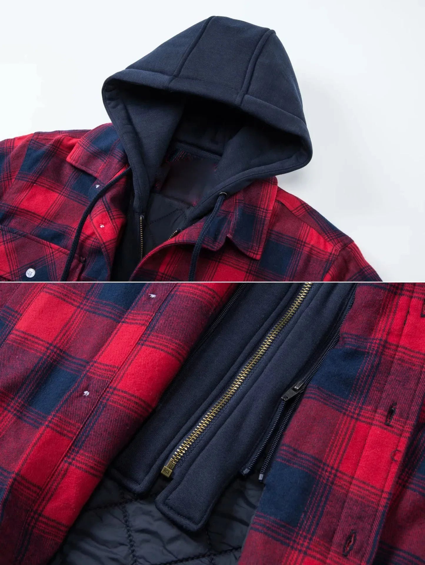 Chaqueta con capucha y forro para hombre: cálida y versátil.