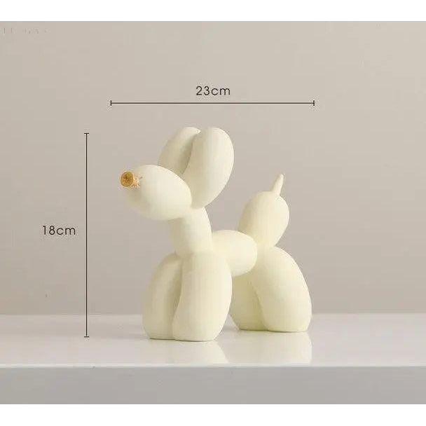 Figura decorativa «perro globo» con superficie mate