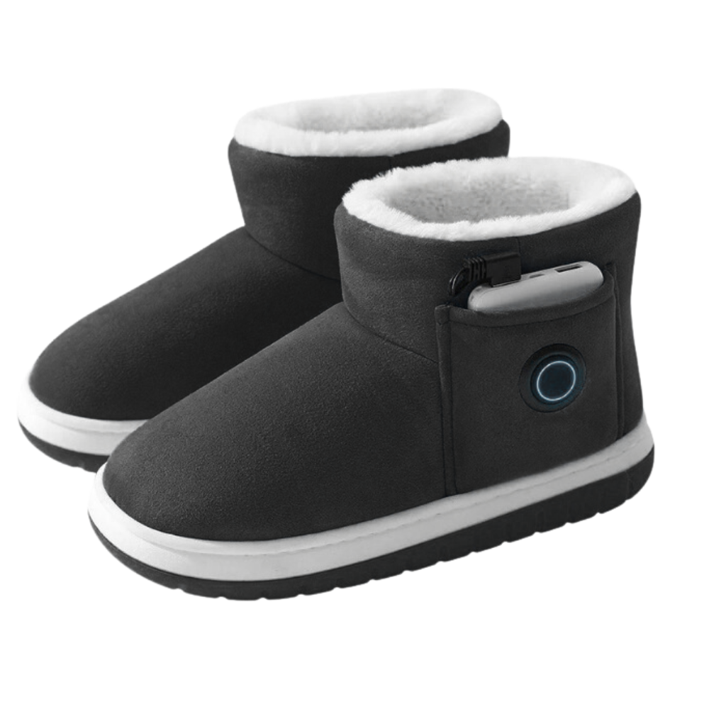 Botas de inverno aquecidas com níveis de aquecimento ajustáveis e forro interior macio