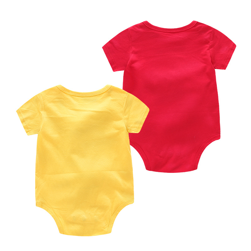 Pack de 3 bodies para bebé: algodón suave con divertidos estampados de comida.
