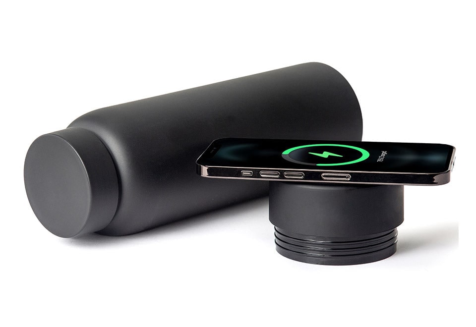Isolierflasche mit abnehmbarer Powerbank