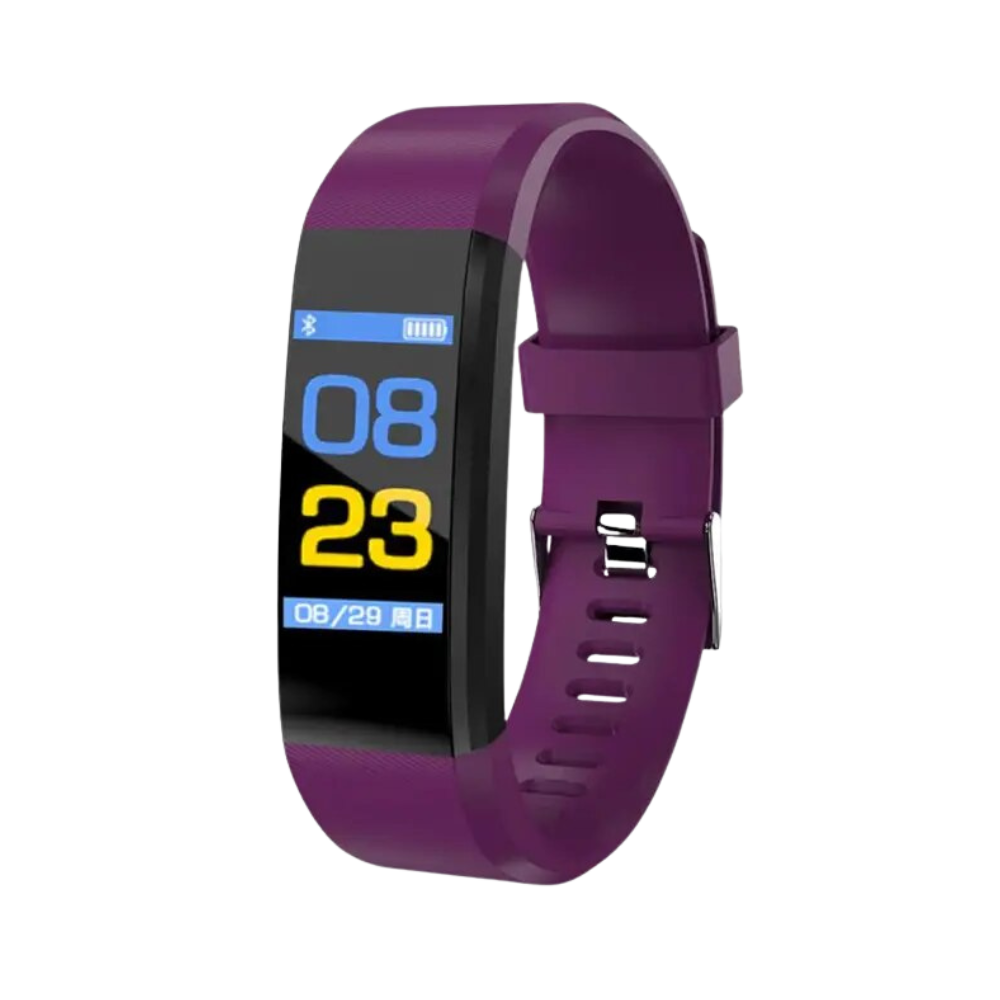 Pulsera inteligente fitness con medición de frecuencia cardíaca, presión arterial, pasos y monitorización del sueño