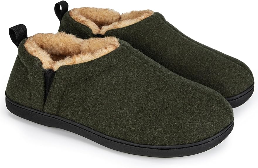 Pantuflas cálidas con plantilla de espuma viscoelástica