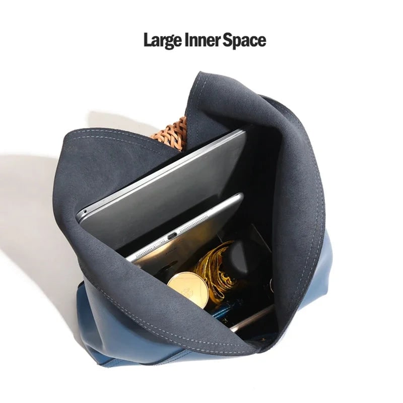 Hobo-Tasche für Damen mit geflochtenem Griff