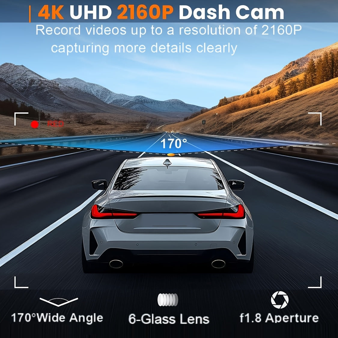 4K Ultra dashcam – Tanak sigurnosni uređaj i oštre slike na svakom putovanju
