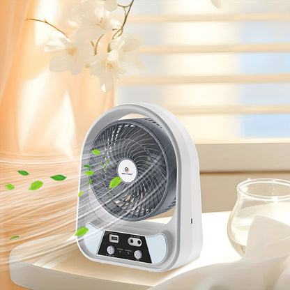 Prijenosni solarni ventilator i noćno svjetlo – Višenamjenski i punjivi