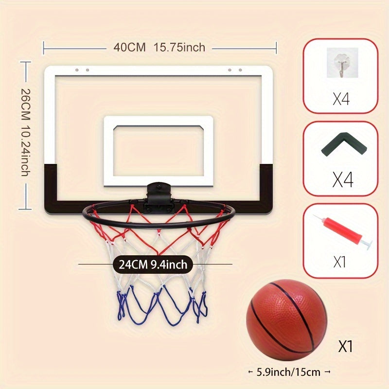 Cesto de basquetebol mini dobrável para montagem na parede