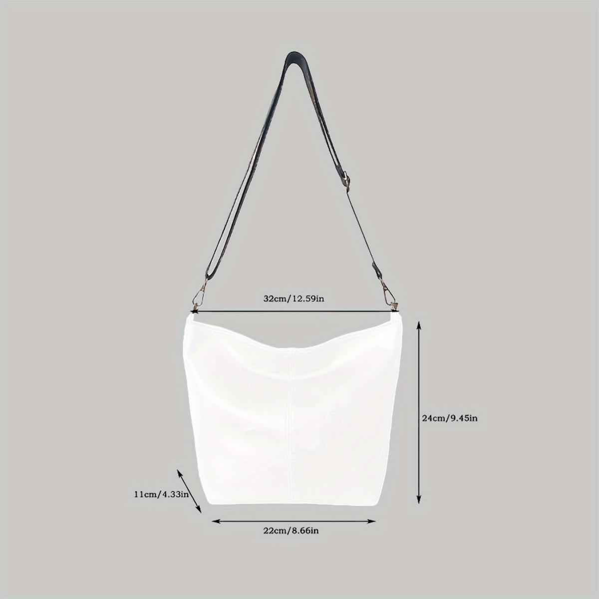 Široka geometrijska torba – Crossbody s velikim kapacitetom i retro štihom