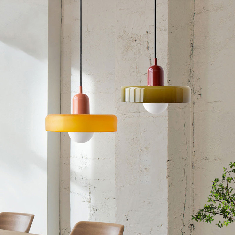 ColorLoop viseća svjetiljka – Umjetnički Bauhaus luster s toplim svjetlom