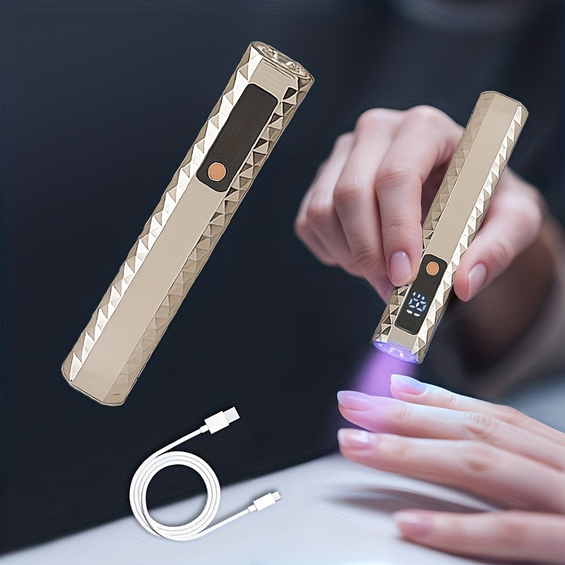 Lámpara de uñas UV portátil con pantalla LCD