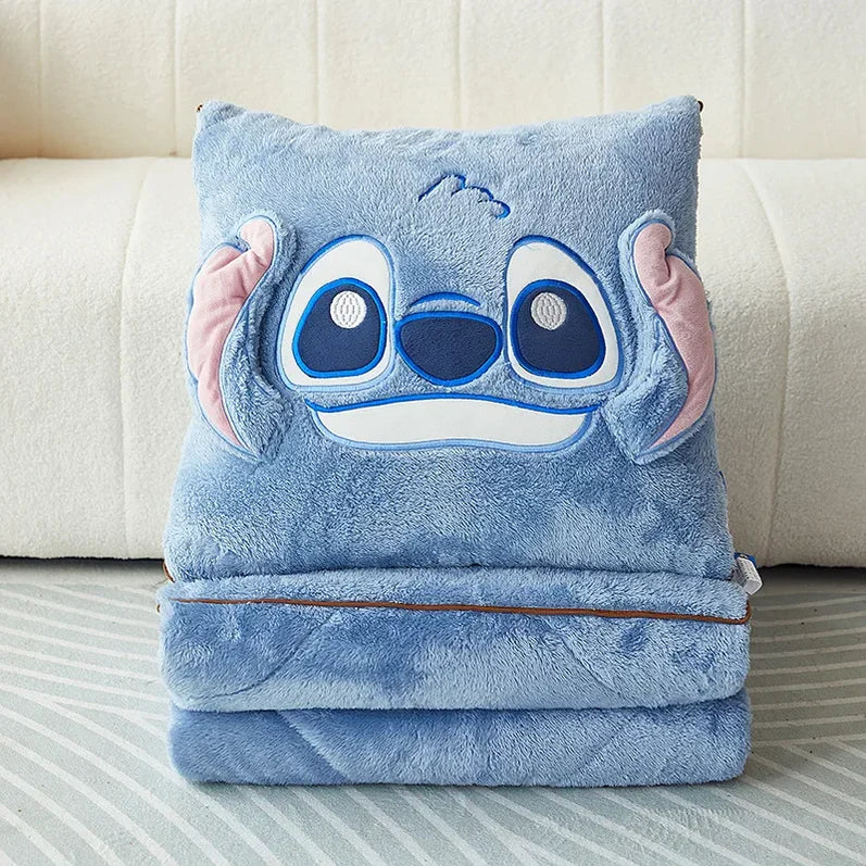 Flauschiges Decken- und Kissen-Set mit Tiermotiv