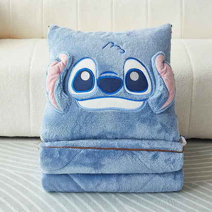 Flauschiges Decken- und Kissen-Set mit Tiermotiv