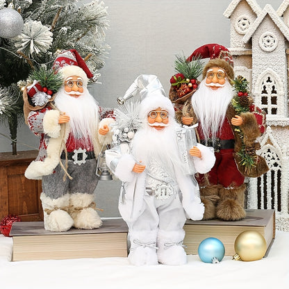 Weihnachtsmann-Figur als festliche Dekoration