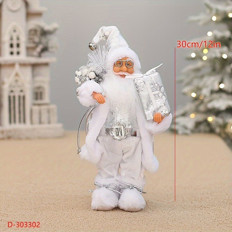 Weihnachtsmann-Figur als festliche Dekoration