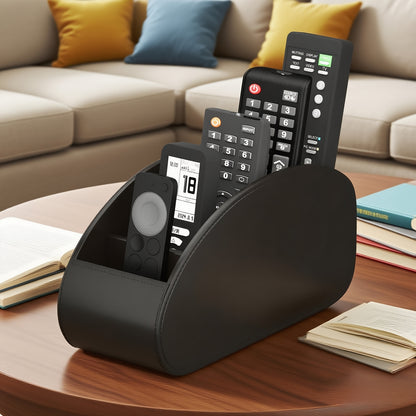 Soporte para mandos a distancia con 5 compartimentos