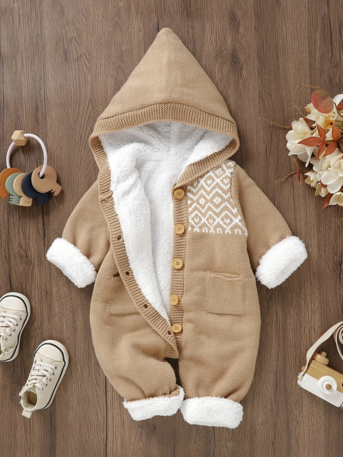 Slatki pleteni kombinezon – Za toplinu i udobnost