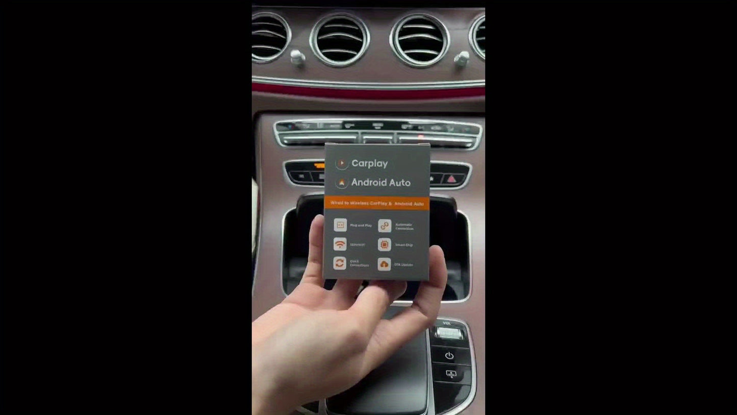 2-u-1 bežični CarPlay & Android Auto adapter – Plug & Play brzo povezivanje