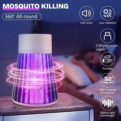 Punjiva lampa protiv komaraca – 360° UV električni udar za uništavanje insekata