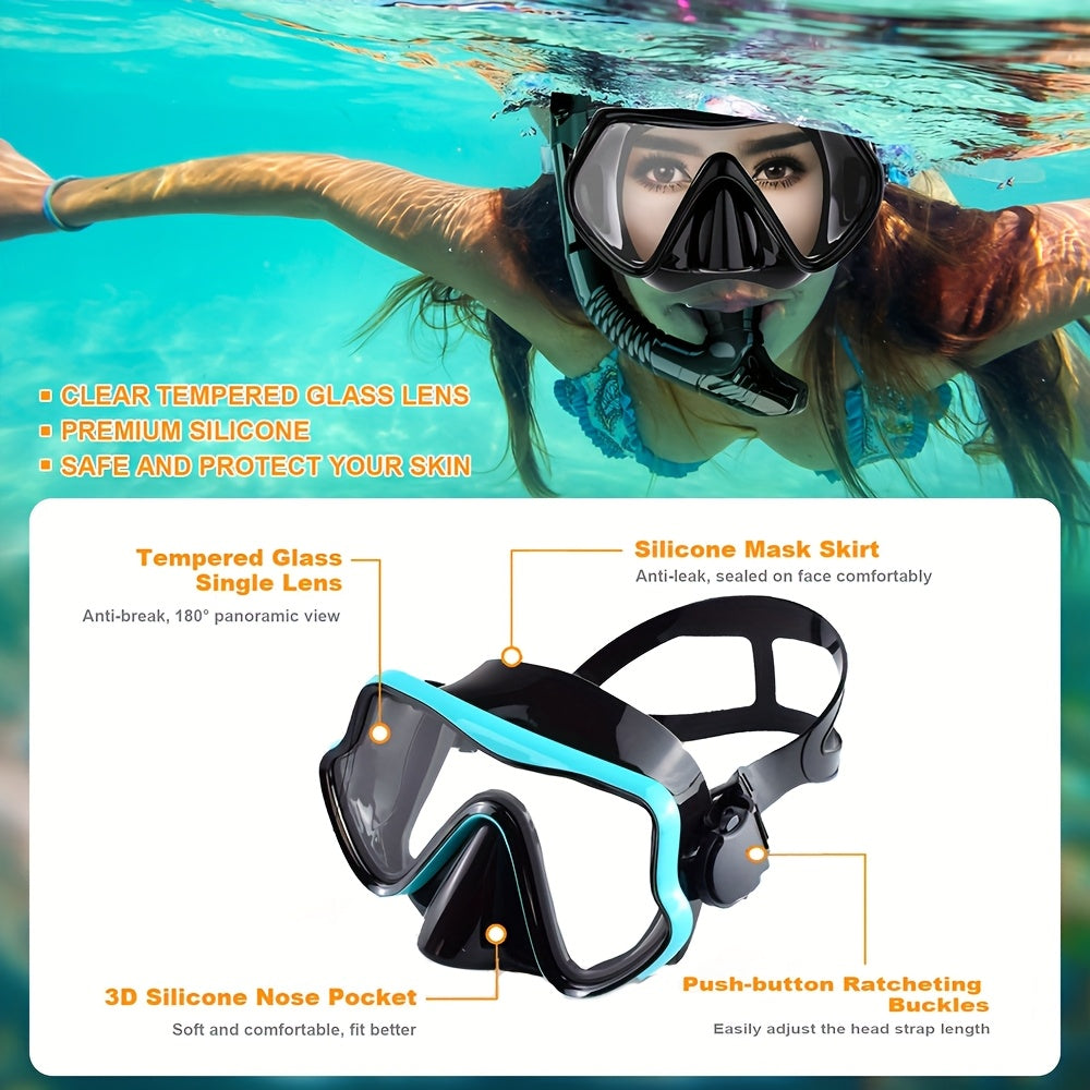 AquaClear set za ronjenje – nepropusan, udoban i s velikim vidnim poljem