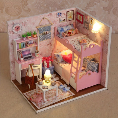 Casa de muñecas para niña encantada: un modelo DIY bonito y detallado