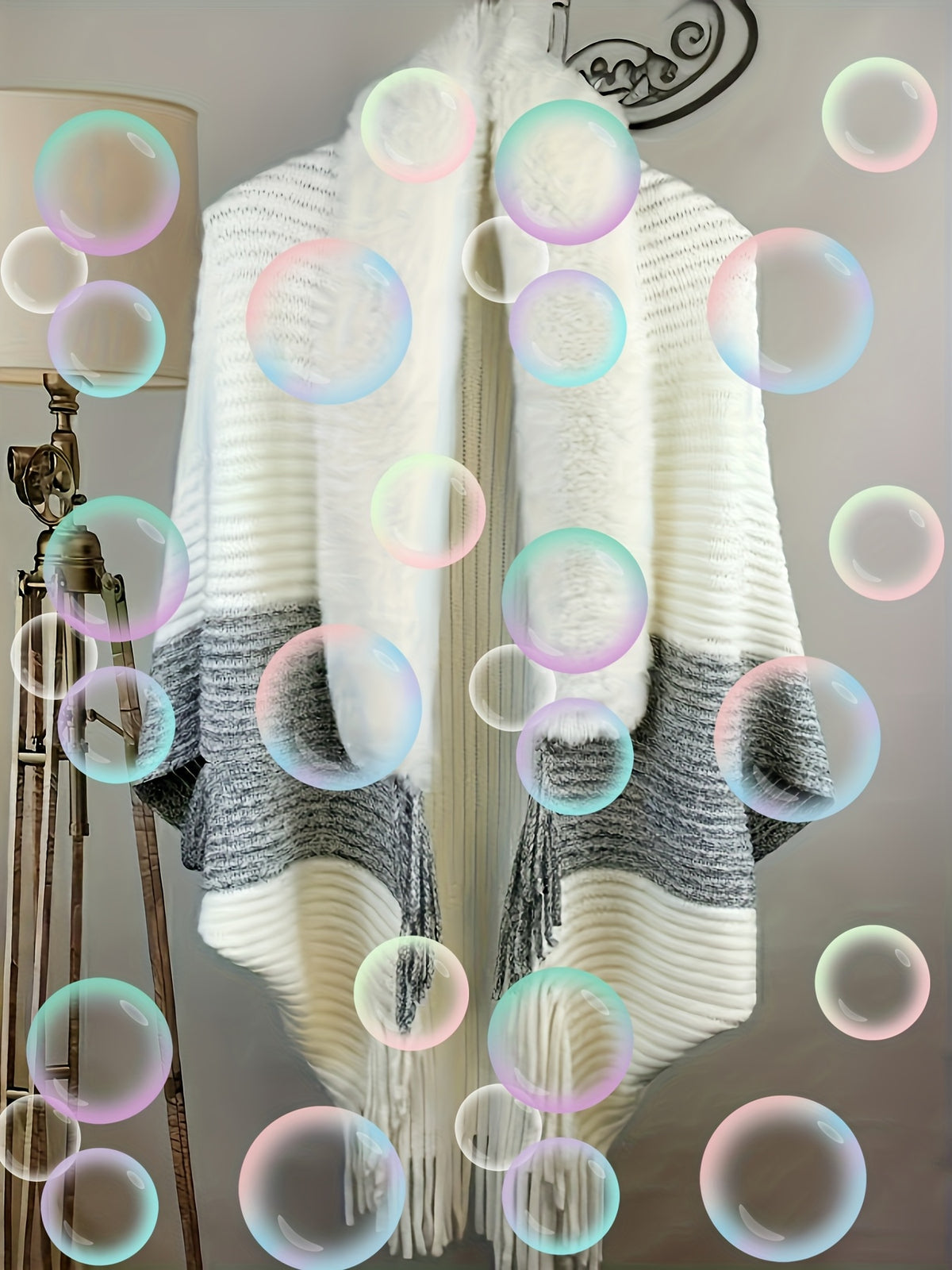 Eleganter Damen-Schal mit geometrischem Muster
