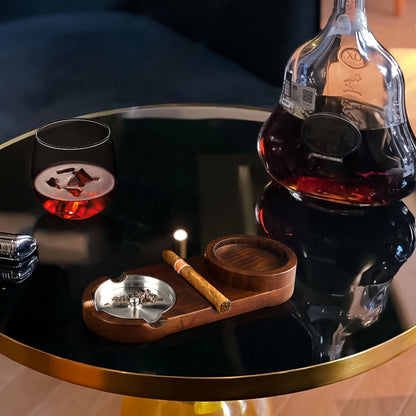 Luksuzni pladanj za cigare i viski – Savršen poklon za oca ili partnera