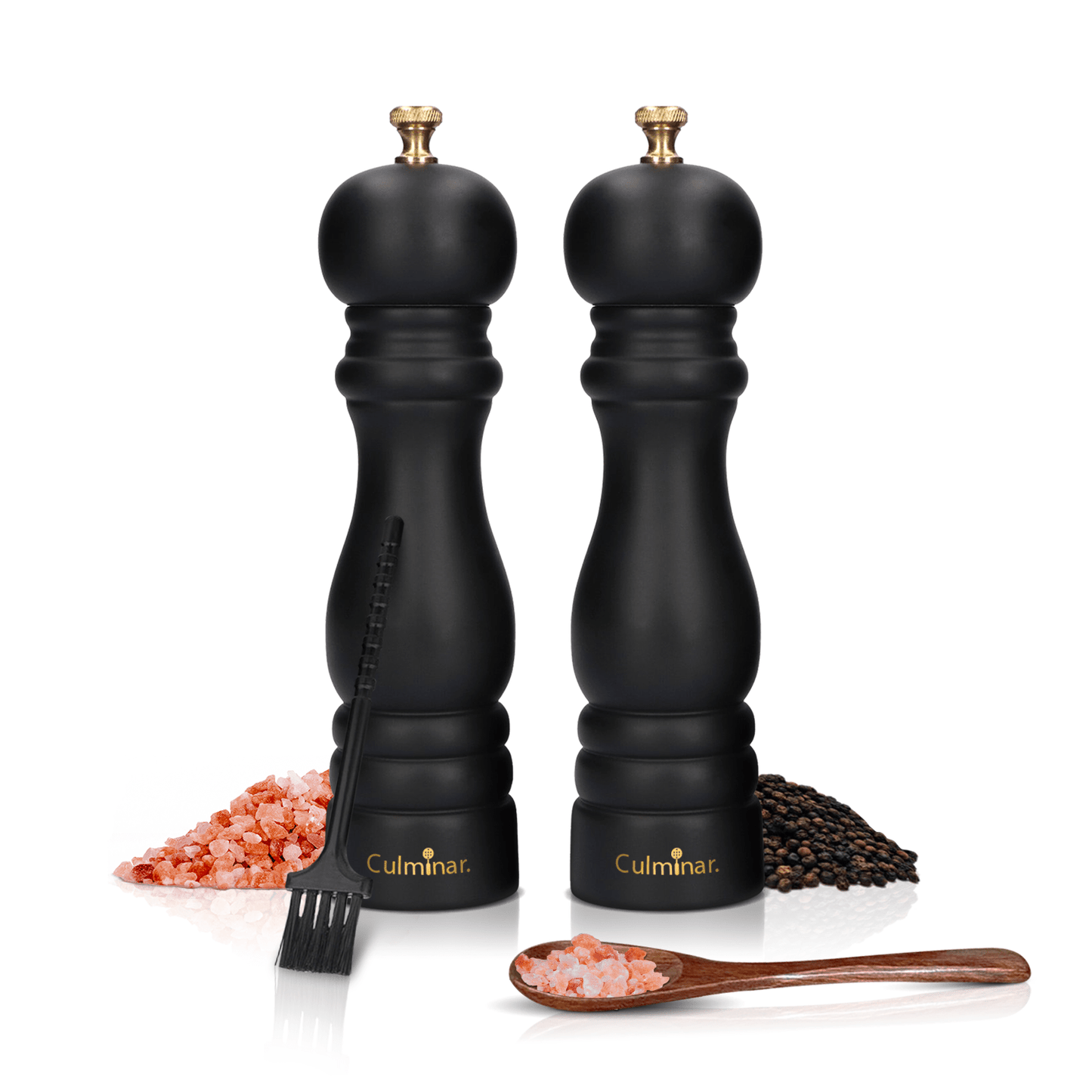 Set de molinillos de sal y pimienta ajustables