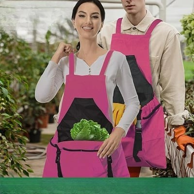 Wasserdichte Gartenschürze mit großen Aufbewahrungstaschen