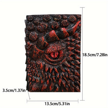 Cuaderno de fantasía con ojo de dragón: robusto y elegante