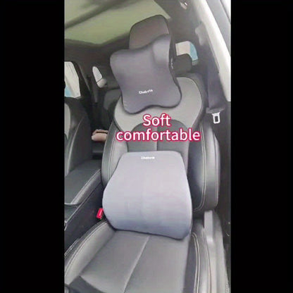 Ergonomski set jastuka za autosjedalo – Memory foam potpora za donji dio leđa i vrat