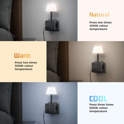 Luminária noturna inteligente 8 em 1 – Para soluções e iluminação inteligentes