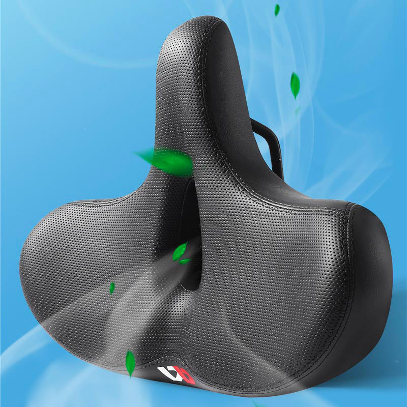 Sillín de bicicleta ancho y ergonómico con acolchado adicional para un ciclismo cómodo