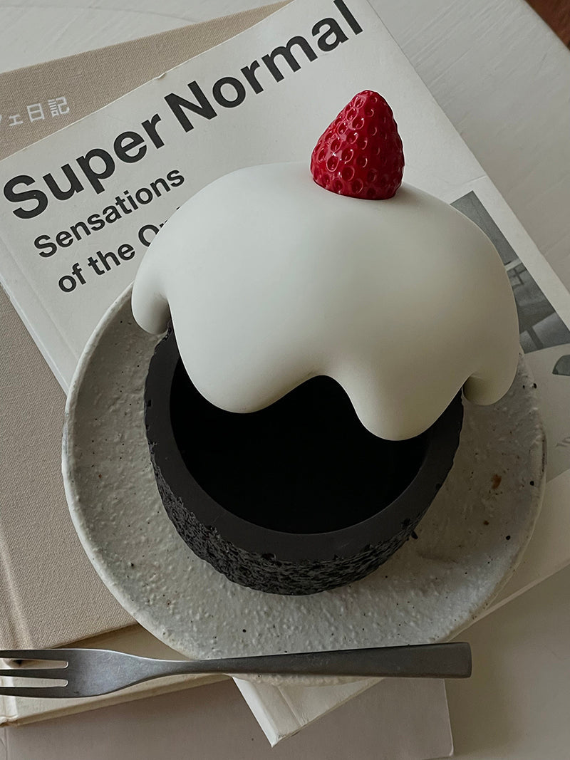 Cupcakeförmige Aufbewahrungsbox mit Deckel