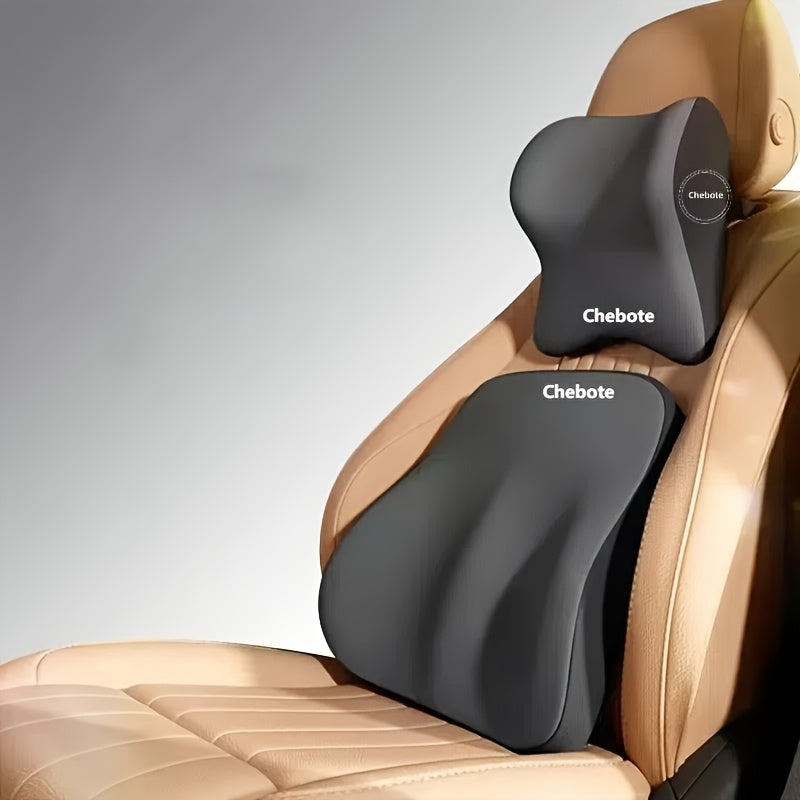 Ergonomski set jastuka za autosjedalo – Memory foam potpora za donji dio leđa i vrat