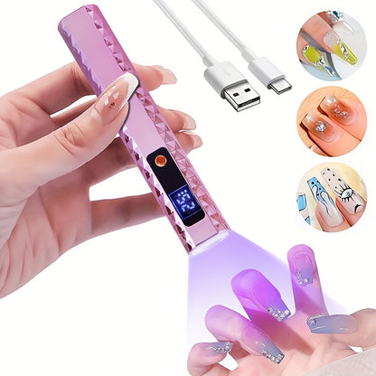 Lámpara de uñas UV portátil con pantalla LCD