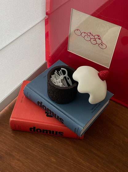 Cupcakeförmige Aufbewahrungsbox mit Deckel