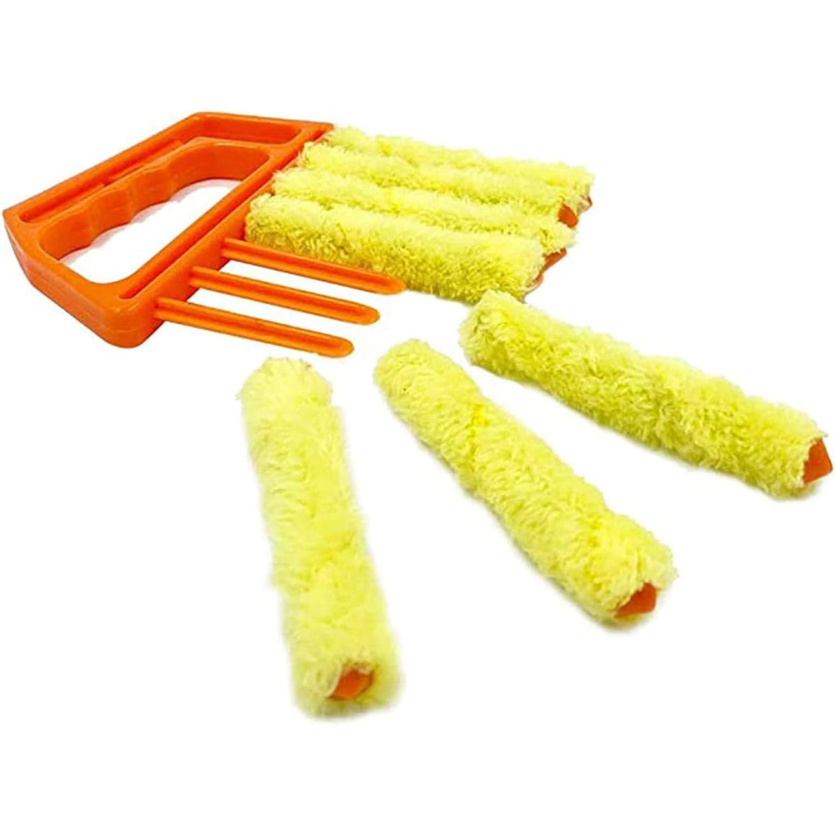 Escova de limpeza de persianas com sete braços de limpeza