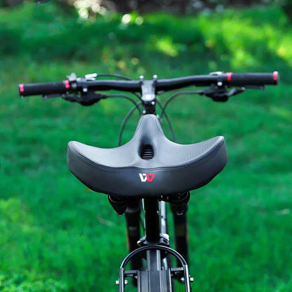Sillín de bicicleta ancho y ergonómico con acolchado adicional para un ciclismo cómodo