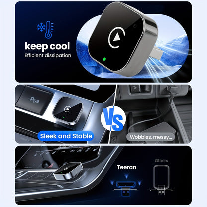 2-u-1 bežični CarPlay & Android Auto adapter – Plug & Play brzo povezivanje
