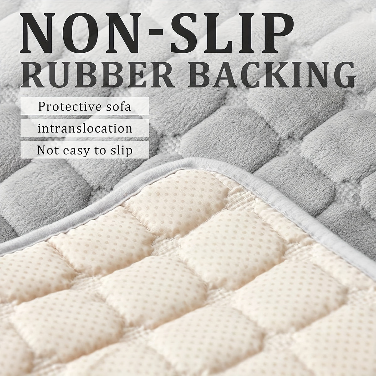 Protector de felpa para sillón con cubierta para reposabrazos