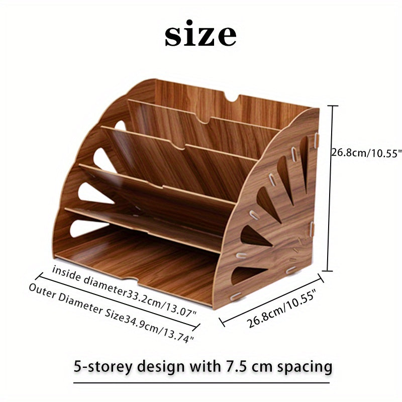 WoodFlow A4 Organizator – Stilski spremnik za svaki stol